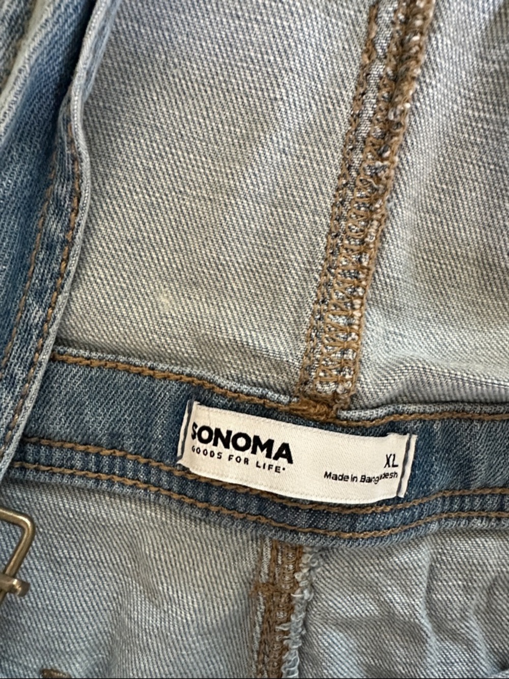 Sonoma Light Blue Women’s  Denim Overalls size XL - Picture 2 of 5